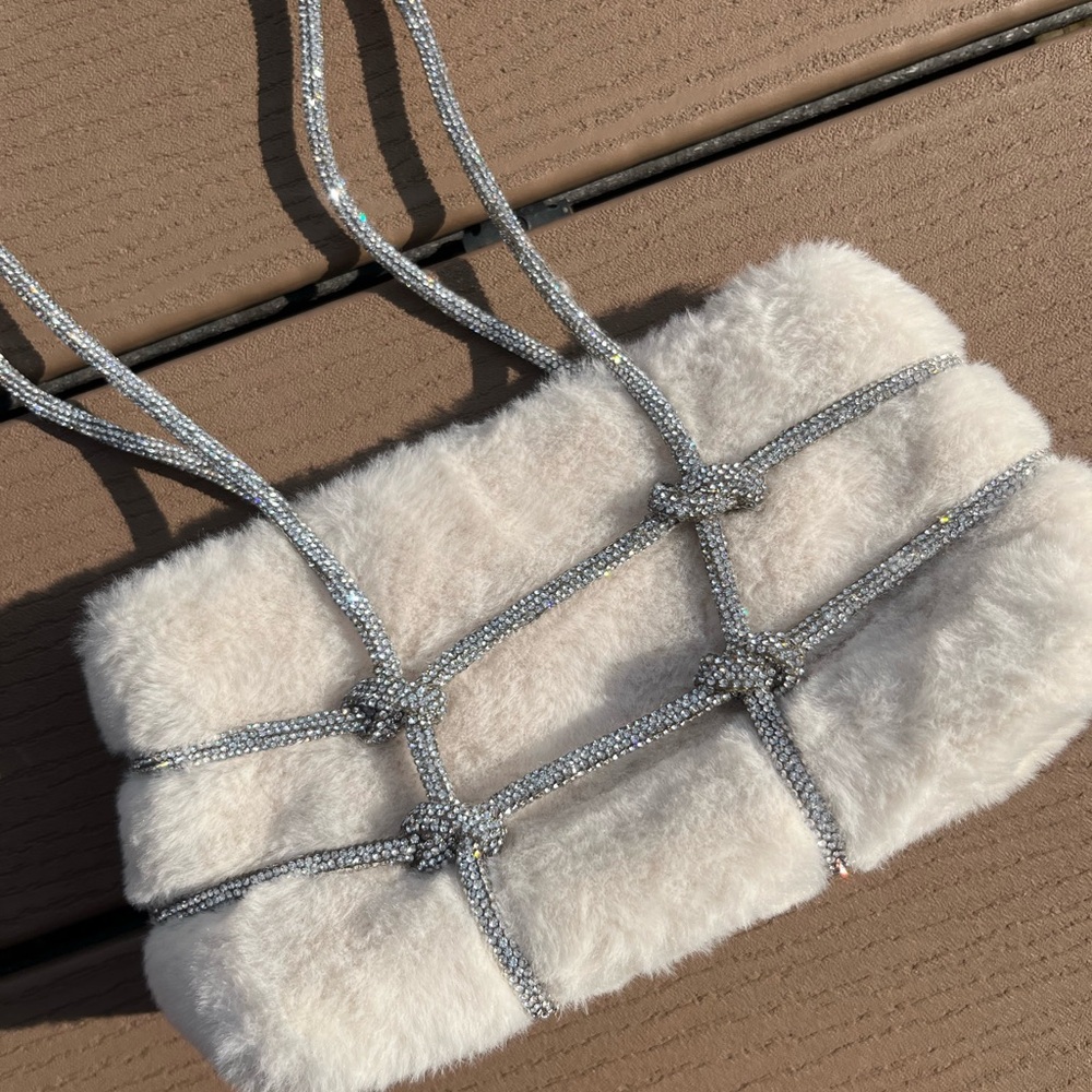 Y2K fur diamond bag